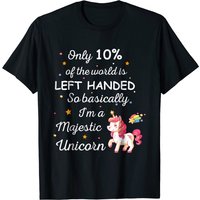 Left Handed Proud Lefty People Unicorn T Shirt for Men — Mens T Shirts