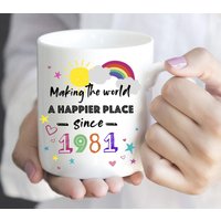 Born In 1981 - 40th Birthday Mug — Mugs & Tumblers