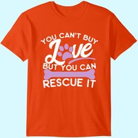 T-Shirt Sauvez les Animaux - Vous Ne Pouvez Pas Acheter l'Amour, Mais Vous Pouvez le Sauver — T-shirts pour hommes