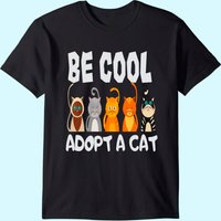 Adopt A Cat Animal Shelter Cat Rescue T-Shirt for Men