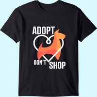 Adopt Don't Shop - Animal Rescuer T-Shirt for Men — Mens T Shirts