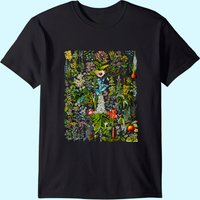 T-shirt Vintage Fleurs pour Hommes - T-shirt de Jardinage Noir