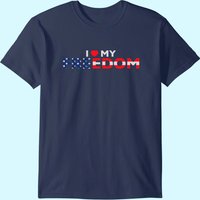 T-shirt Patriotic I Love My Freedom pour hommes — T-shirts pour hommes