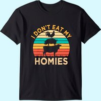 T-Shirt Végétalien I Don't Eat My Homies pour Hommes
