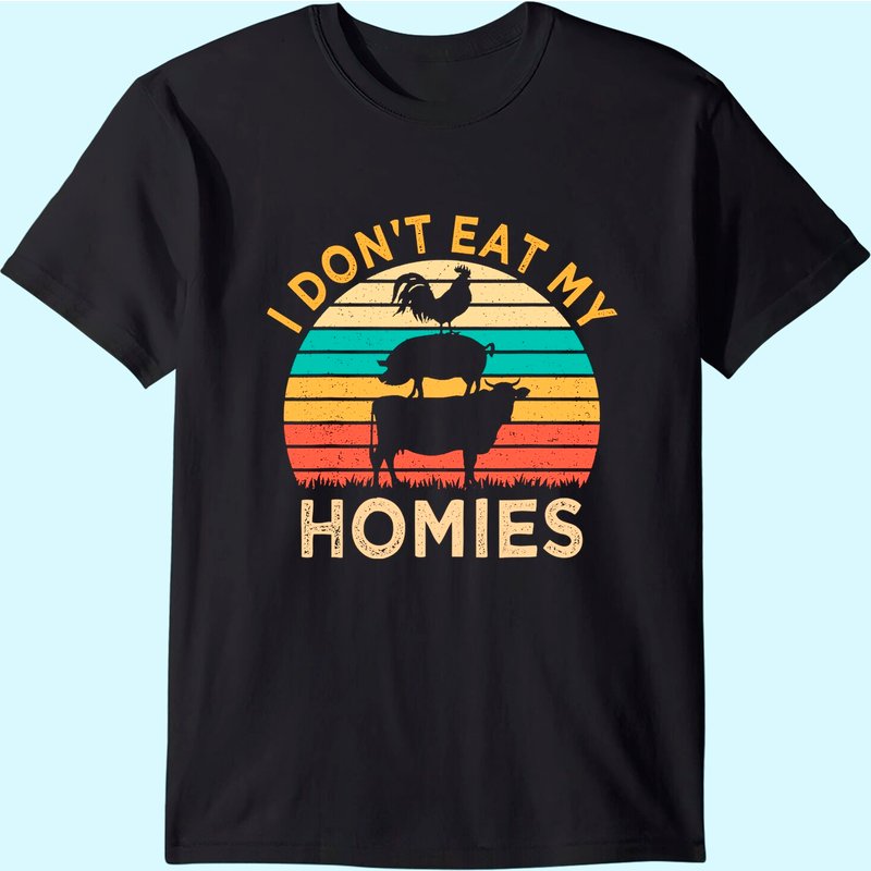 T-Shirt Végétalien I Don't Eat My Homies pour Hommes — T-shirts pour hommes