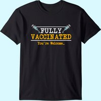 T-shirt Vacciné Pro Vaccination pour Hommes en Noir — T-shirts pour hommes