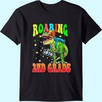 Roaring Into 2nd Grade Dinosaur Boys T-Shirt