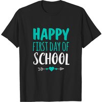 T-Shirt Joyeuse Première Journée d'École pour Hommes - Flèche Enseignant Étudiant — T-shirts pour hommes