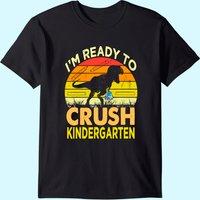 T-Shirt Je Suis Prêt à Écraser le Jardin d'Enfants Dinosaure — T-shirts pour hommes