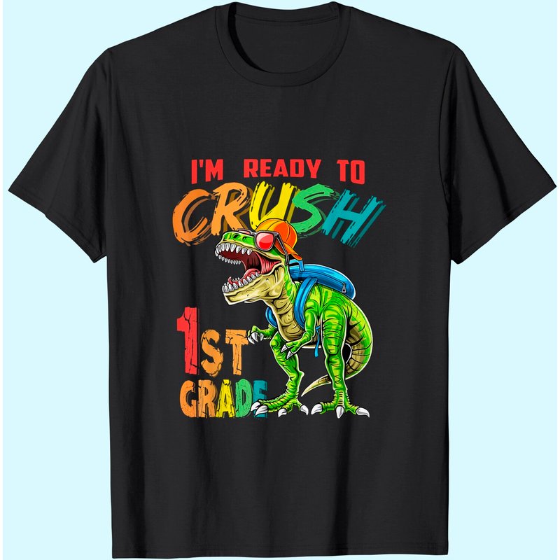 T-shirt pour enfants I'm Ready To Crush 1re année Dinosaure — T-shirts pour hommes