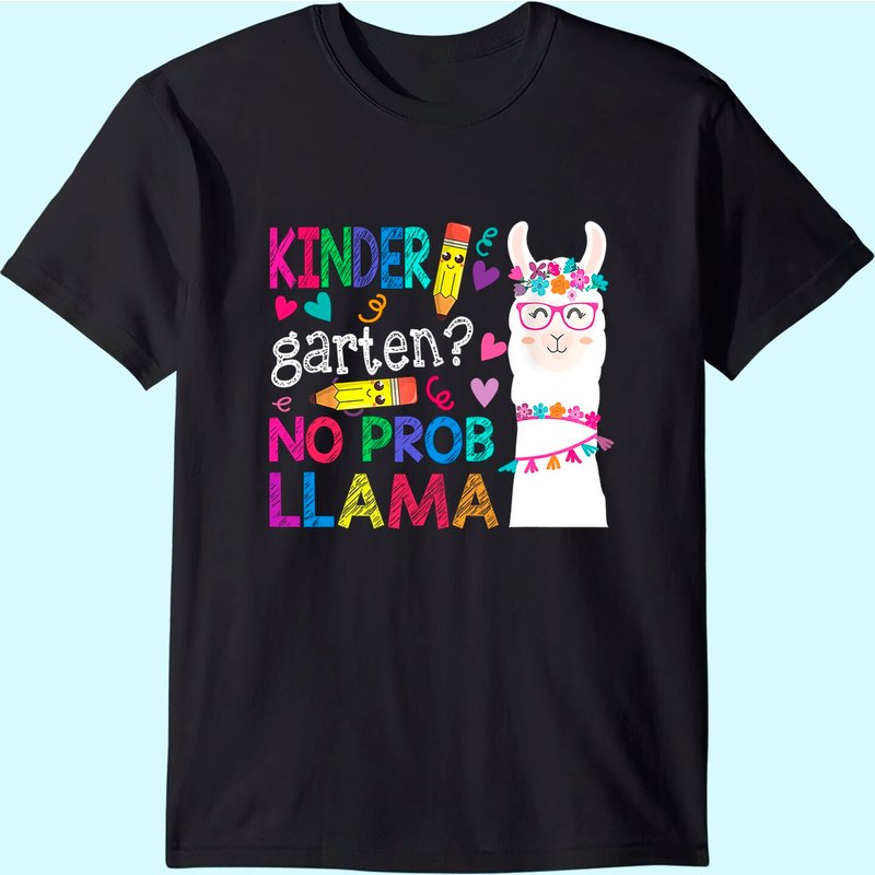 T-Shirt Humoristique Kindergarten No Prob-Llama pour Hommes — T-shirts pour hommes