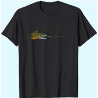 Fly Fishing Brook Trout Dry Fly Tying T-Shirt for Men