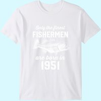 Fishing Fisherman 1951 70th Birthday T-Shirt for Men