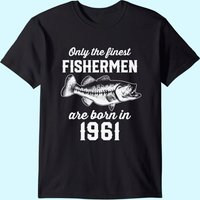 Fishing Fisherman 1961 60th Birthday T-Shirt for Men