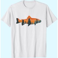 Trout Fly Fishing Nature Outdoor Fisherman T-Shirt for Men