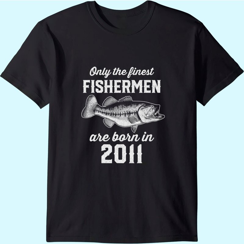 Fishing Fisherman 10th Birthday T-Shirt for Men