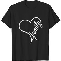 T-shirt pour hommes I Love My Family en noir — T-shirts pour hommes