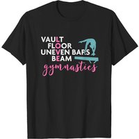 T-Shirt pour Hommes Gymnastics Girls Love Beam - Noir — T-shirts pour hommes