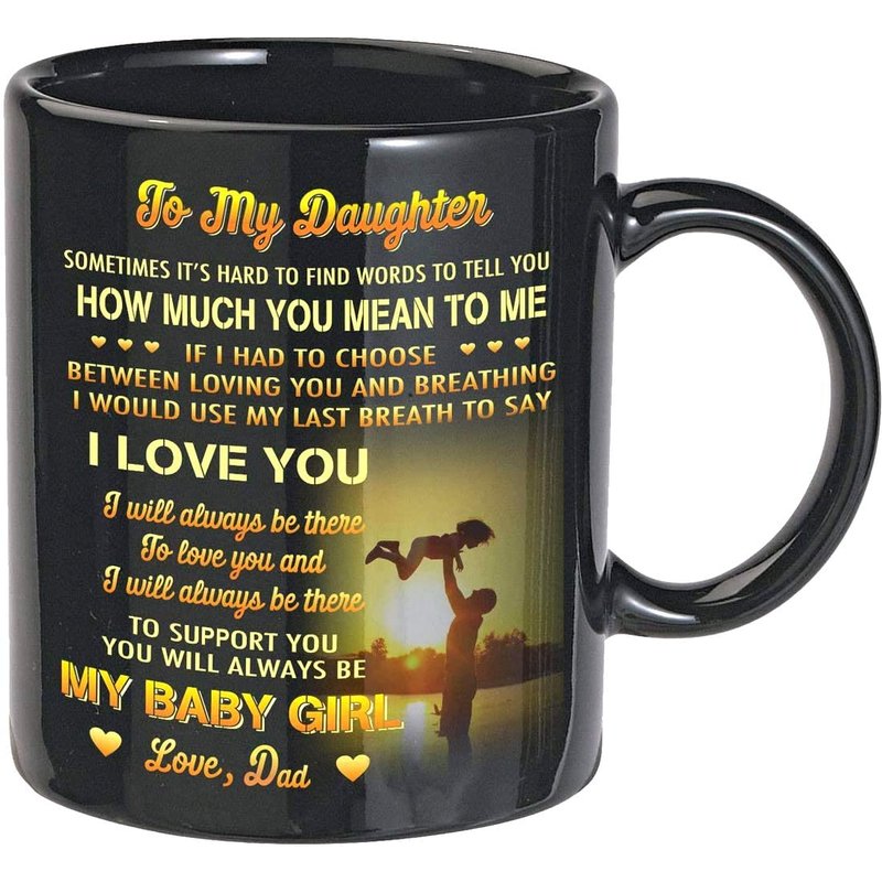 Coffee Mug for Daughter - I Love You - Mother's Day Gift — Mugs & Tumblers