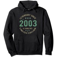 Vintage 18th Birthday Pullover Hoodie for Men - Since 2003 — Mens Hoodies