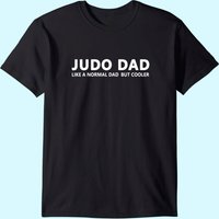 T-Shirt Judo Père pour hommes en noir — T-shirts pour hommes