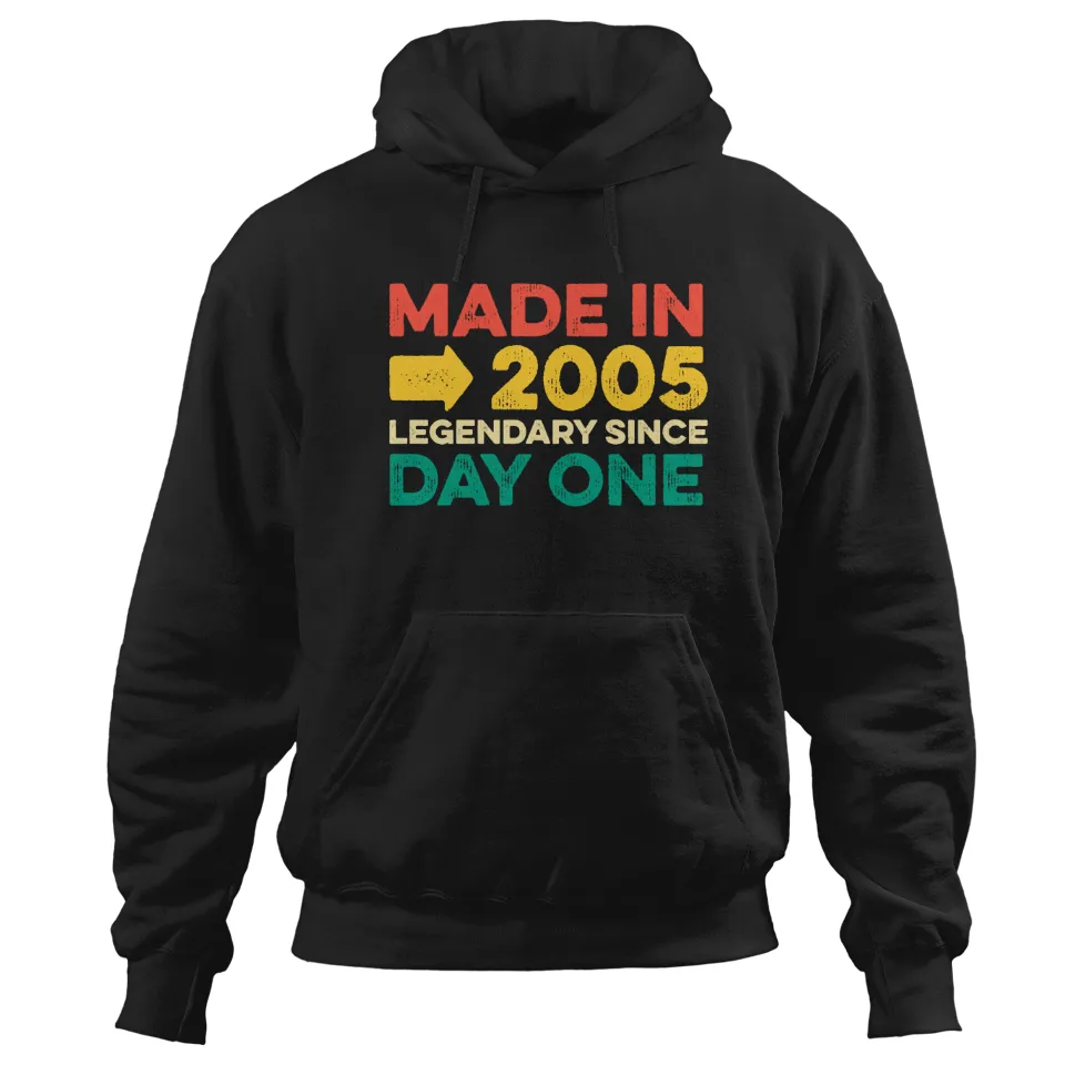 Hoodie Unisexe pour le 16e Anniversaire d'un Garçon Né en 2005 — Sweats à capuche pour hommes