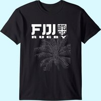 Fijian Rugby T Shirt for Men - Black