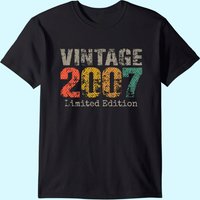 Vintage 2007 Limited Edition T-Shirt for Men — Mens T Shirts