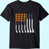 T-Shirt pour Hommes avec Drapeau Américain - Tir au Vol