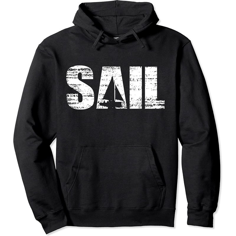 Hoodie Distressed Look pour Marins et Skippers — Sweats à capuche pour hommes