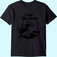 T-shirt drôle de surf Save The Kooks pour hommes — T-shirts pour hommes
