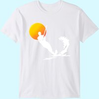 Water Skiing Men's T-Shirt for Surface Water Sport Lovers