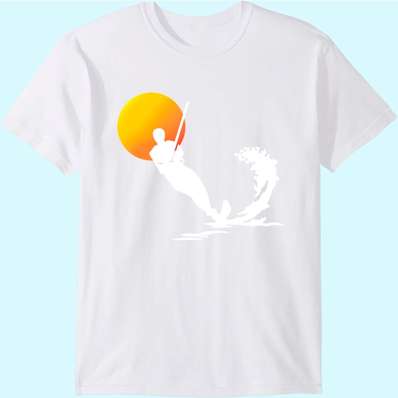 T-shirt pour hommes de ski nautique pour amateurs de sports aquatiques — T-shirts pour hommes