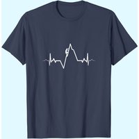 T-shirt Bouldering Climbing Heartbeat Rock Mountain pour hommes — T-shirts pour hommes