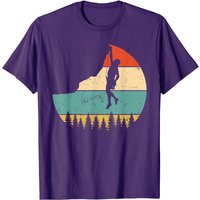 Vintage Rock Climbing Mountain Climber T-Shirt for Men — Mens T Shirts