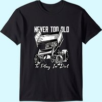 T-shirt Play In Dirt pour hommes - Sprint Car Dirt Track Racing — T-shirts pour hommes