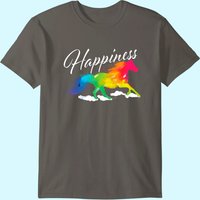 T-shirt Équestre pour Hommes Happiness - Amoureux des Chevaux