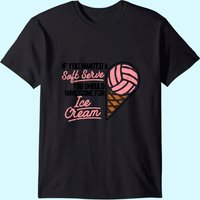 T-Shirt Joueur de Volleyball Soft Serve pour Hommes — T-shirts pour hommes