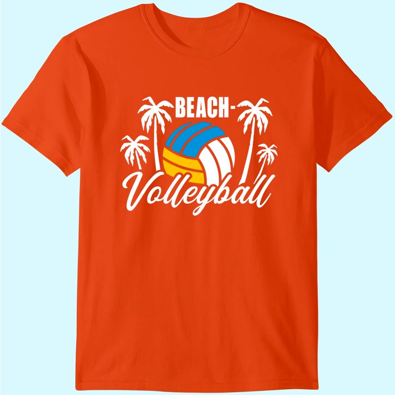 Beach Volleyball T Shirt for Men in Black — Mens T Shirts