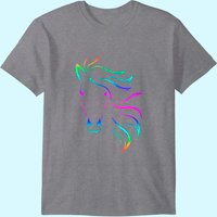 T-shirt Équestre Coloré pour Hommes Amateurs de Chevaux — T-shirts pour hommes