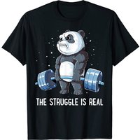 Panda The Struggle Is Real T-Shirt de Musculation pour Hommes — T-shirts pour hommes