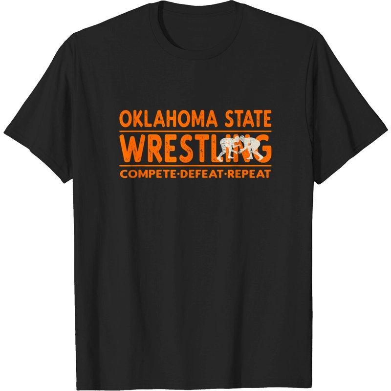 Oklahoma State Wrestling T-Shirt for Men — Mens T Shirts