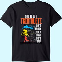 T-Shirt d'Entraînement Triathlon pour Hommes - Natation, Cyclisme, Course