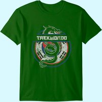 T-Shirt Taekwondo Arts Martiaux Dragon Drapeau Coréen pour Hommes — T-shirts pour hommes