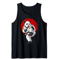 Panda Bear Karate Kickboxing Kung Fu Martial Arts Tank Top — Mens T Shirts