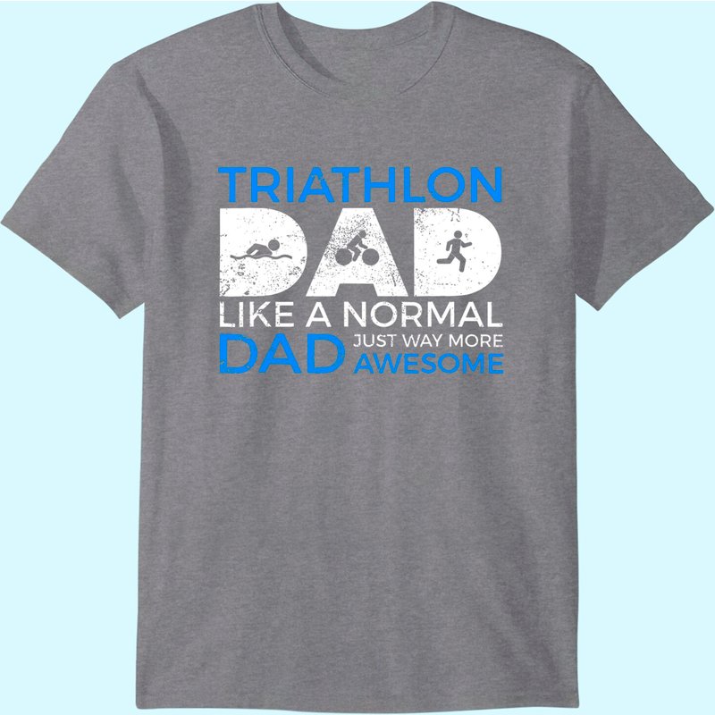 T-Shirt Humoristique Triathlon Dad pour Hommes — T-shirts pour hommes