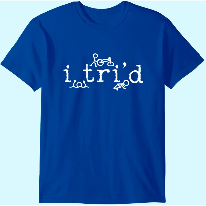 T-shirt drôle Triathlon I Tri'd pour hommes