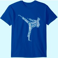 T-Shirt Taekwondo Fighter 5 Principes de TKD Arts Martiaux pour Hommes — T-shirts pour hommes