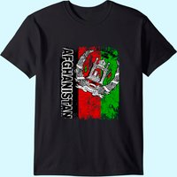 T-Shirt Vintage Drapeau d'Afghanistan pour Hommes