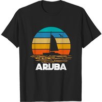 T-Shirt Tropical Aruban pour Hommes - Noir